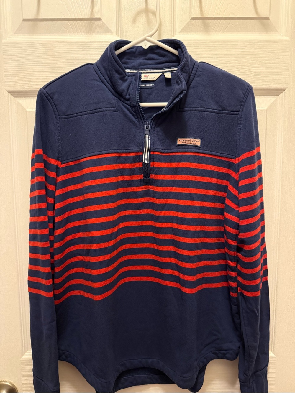 Vineyard Vines Shep Shirt Navy and Red Striped